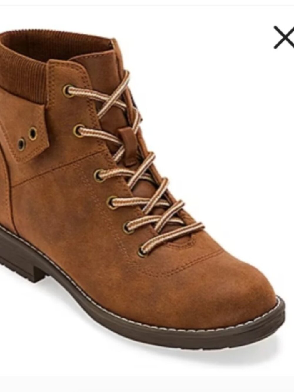 St. Johns Bay Yumma Cognac Suede Boots NIB Size 8M - Picture 5 of 9